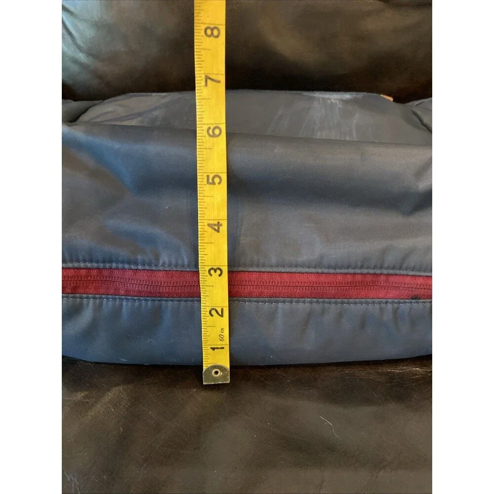 Timbuk2 Monterey Messenger Bag Leather Nylon Fold Over Padded